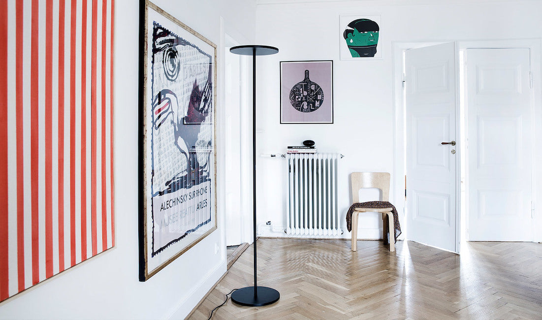Athena Floor Lamp, White, LED, Touch Dim, IP20